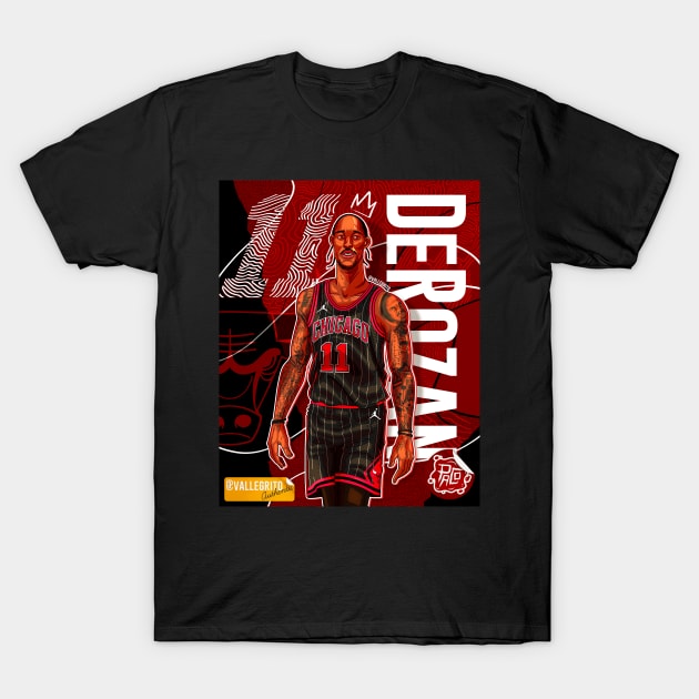 Demar Derozan T-Shirt by Vallegrito